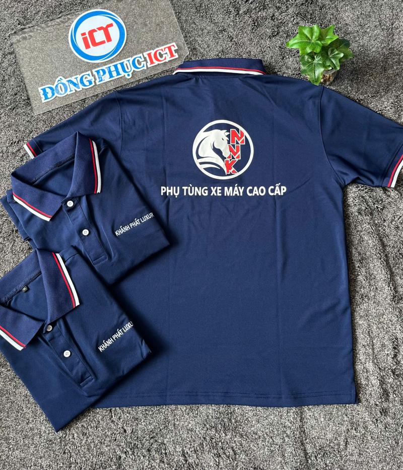 Khánh Phát Luxury Uniform – Đồng Phục Polo Xanh Đen Sang Trọng, Chuẩn Thương Hiệu