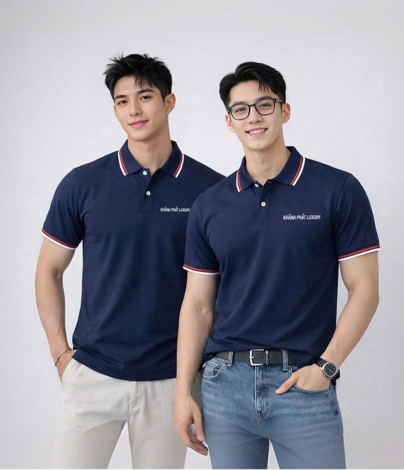 Khánh Phát Luxury Uniform – Đồng Phục Polo Xanh Đen Sang Trọng, Chuẩn Thương Hiệu