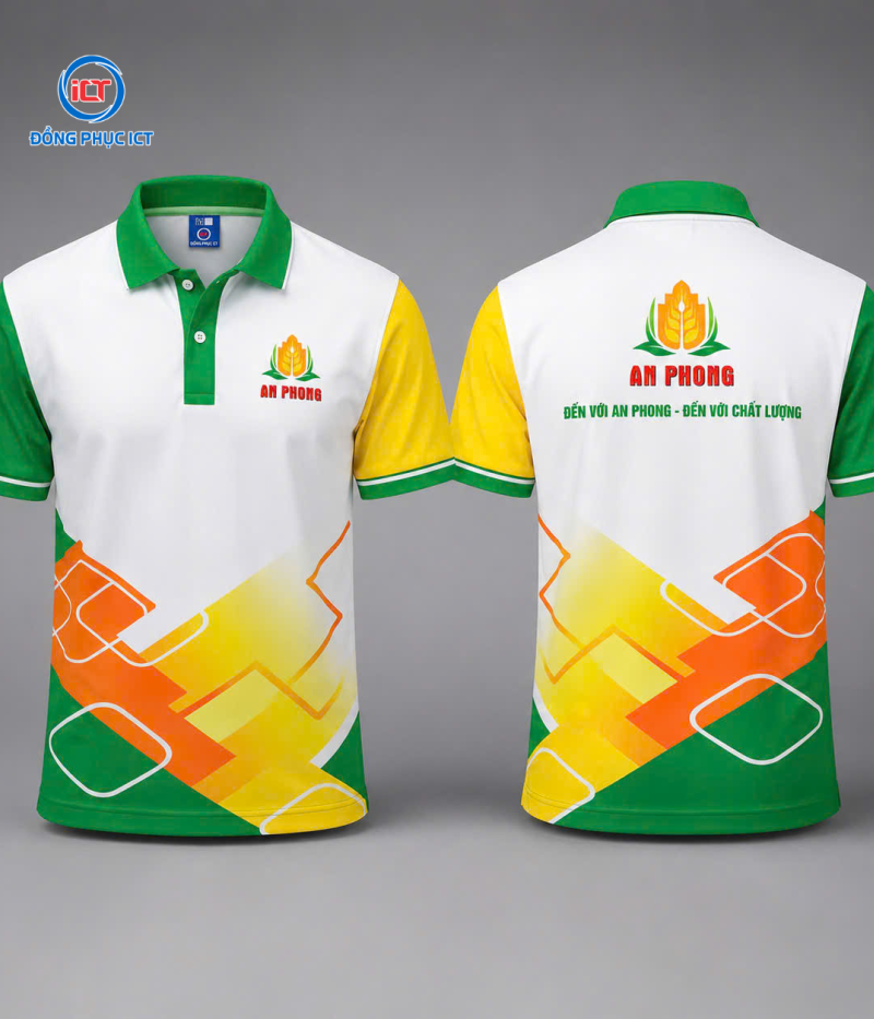 MẪU ÁO POLO ĐỒNG PHỤC AN PHONG ĐẸP, NỔI BẬT – THIẾT KẾ THEO YÊU CẦU