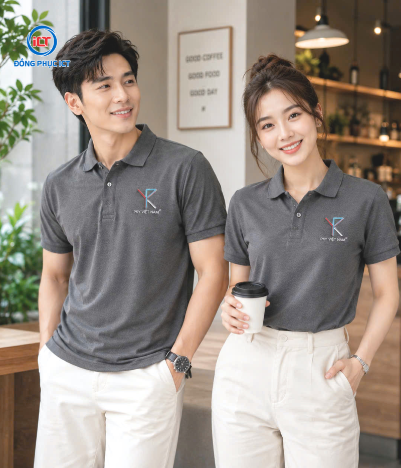MẪU ÁO POLO ĐỒNG PHỤC CÔNG TY CAO CẤP – VẢI CÁ SẤU 65