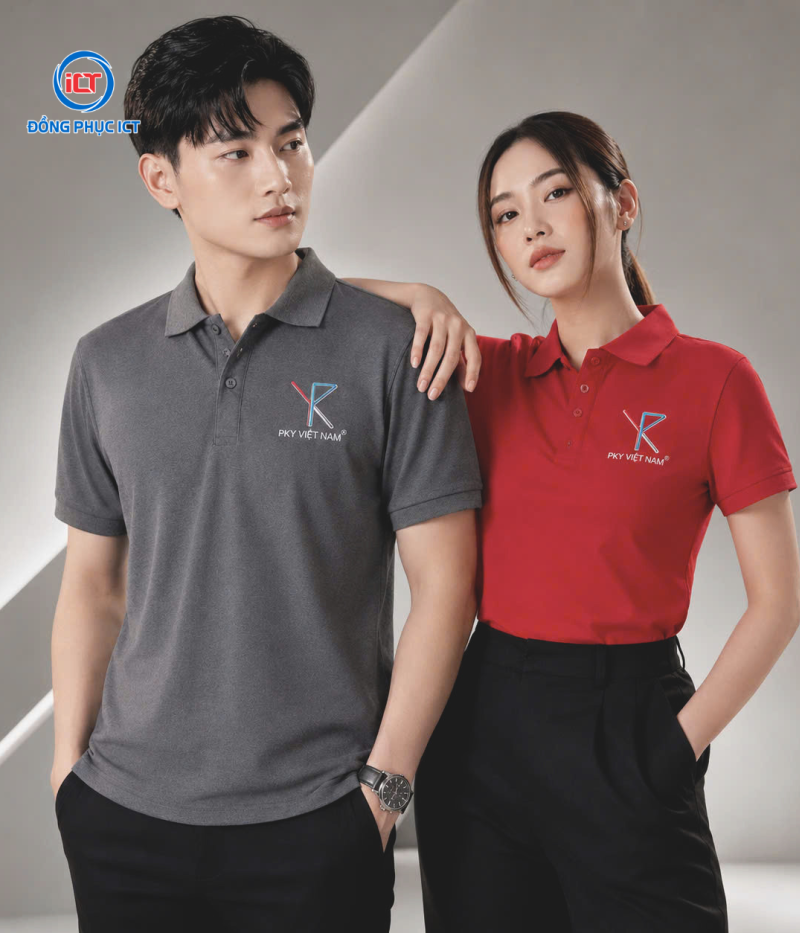 MẪU ÁO POLO ĐỒNG PHỤC CÔNG TY CAO CẤP – VẢI CÁ SẤU 65