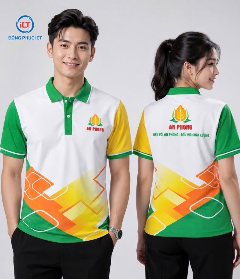 MẪU ÁO POLO ĐỒNG PHỤC AN PHONG ĐẸP, NỔI BẬT – THIẾT KẾ THEO YÊU CẦU