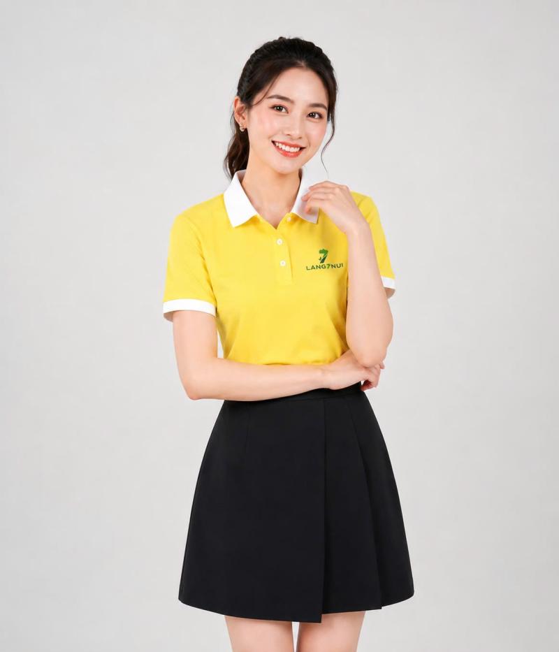 XU HƯỚNG ĐỒNG PHỤC POLO VÀNG PASTEL - CÙNG KHÁM PHÁ CHI TIẾT MẪU ÁO LÀNG 7 NÚI