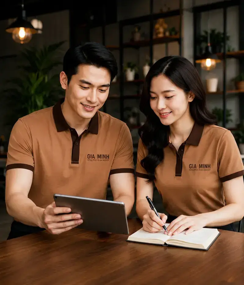 Áo Đồng Phục Nhân Viên Wedding Studio Thiết Kế Theo Yêu Cầu | Gia Minh Wedding Studio