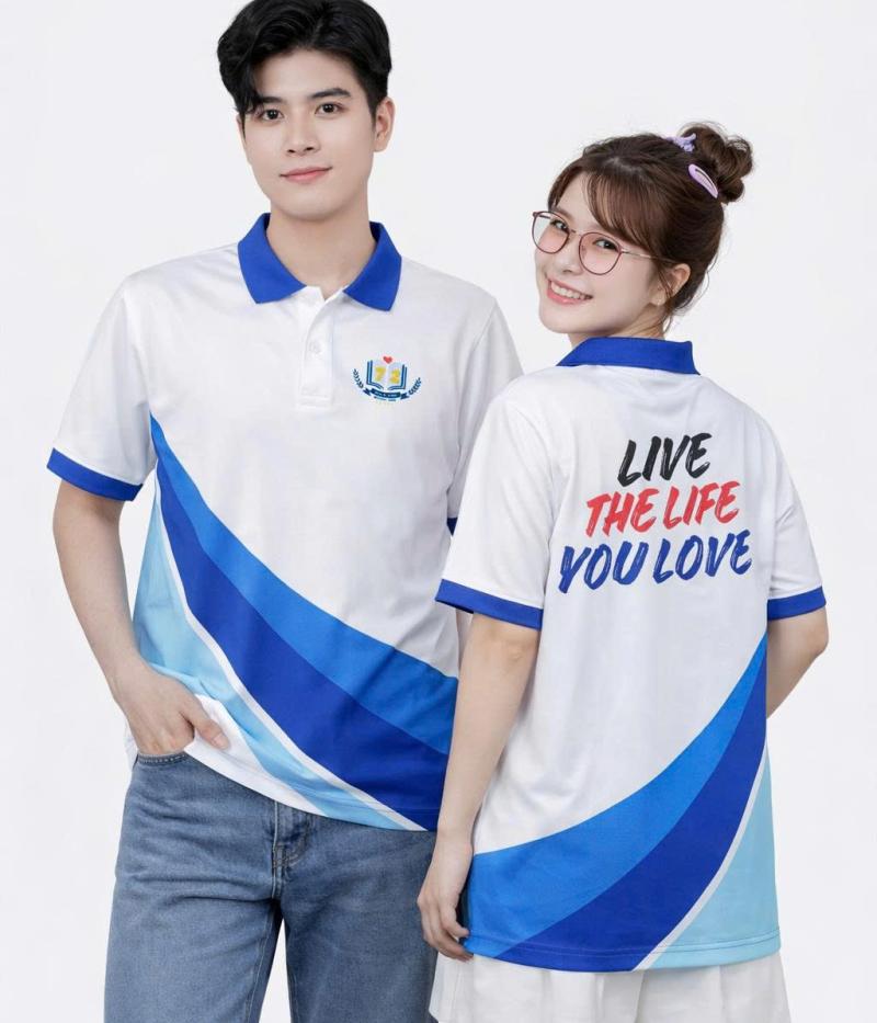 Áo Lớp Xuân Tình Nguyện – Mẫu In Chuyển Nhiệt Thân Áo Nổi Bật Cho Lễ Hội Xuân