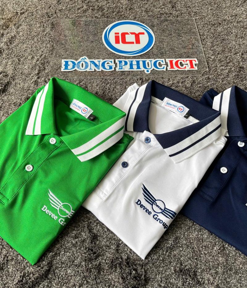 Áo Polo Đồng Phục Devee Group Cao Cấp, Thêu Logo Sắc Nét