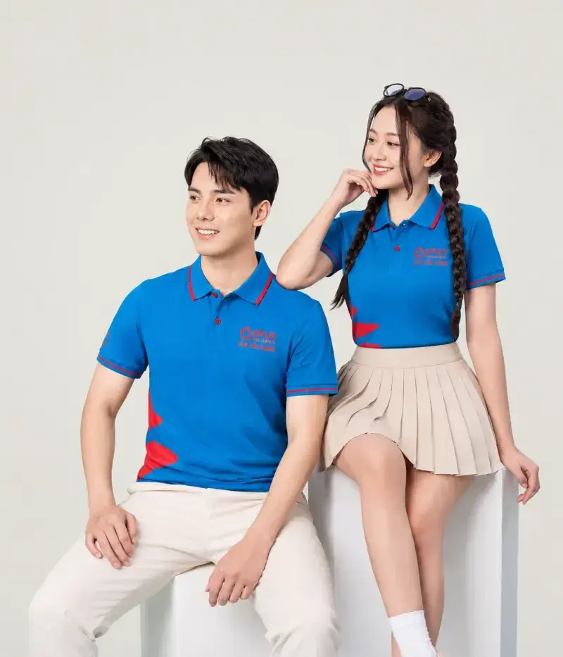 Áo Polo Đồng Phục PVI Tây Nam Cao Cấp – Thiết Kế Chuyên Nghiệp, In Logo Sắc Nét