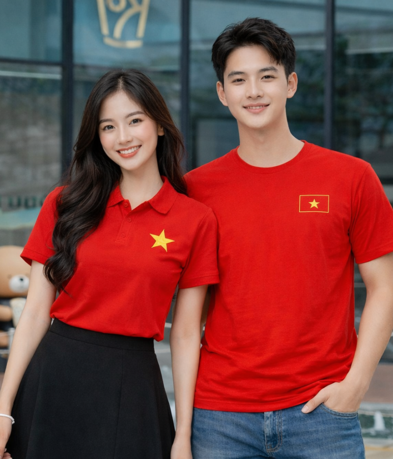 Áo Thun Việt Nam Sao Vàng – Mẫu Áo Hot Cho Dịp 30/4 – 1/5