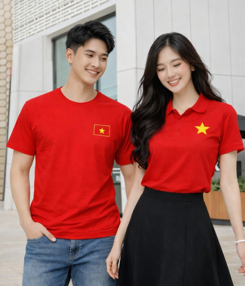Áo Thun Việt Nam Sao Vàng – Mẫu Áo Hot Cho Dịp 30/4 – 1/5