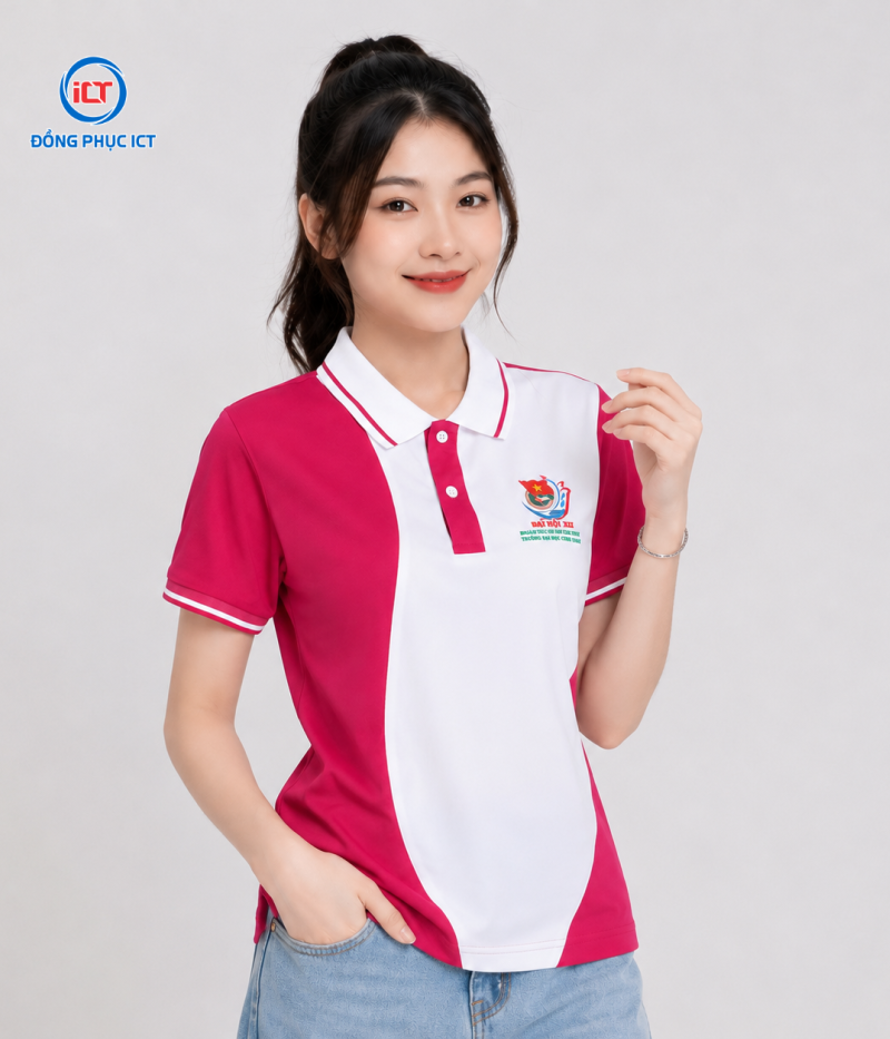 Đồng phục Đoàn Khoa Y màu đỏ đô phối trắng – Thiết kế trẻ trung, nổi bật