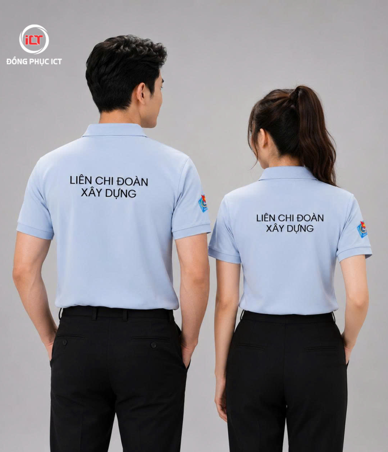 Đồng Phục Màu Xám Trắng Thanh Lịch Và Chuyên Nghiệp – Liên Chi Đoàn Xây Dựng 