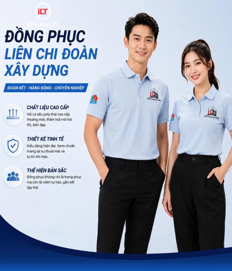 Đồng Phục Màu Xám Trắng Thanh Lịch Và Chuyên Nghiệp – Liên Chi Đoàn Xây Dựng 