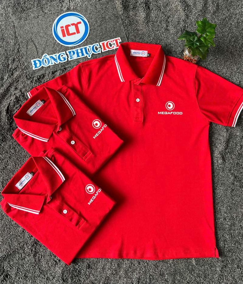 Đồng Phục Megafood – Mẫu Áo Polo Doanh Nghiệp Đỏ Nổi Bật, Chuyên Nghiệp