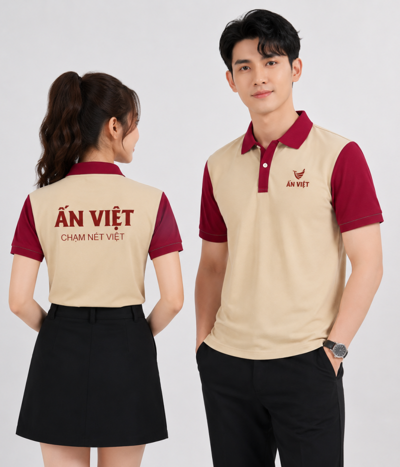 ĐỒNG PHỤC NHÂN VIÊN QUÁN CAFE – MẪU ÁO ẤN VIỆT