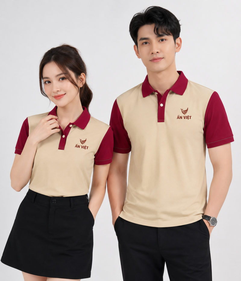 ĐỒNG PHỤC NHÂN VIÊN QUÁN CAFE – MẪU ÁO ẤN VIỆT