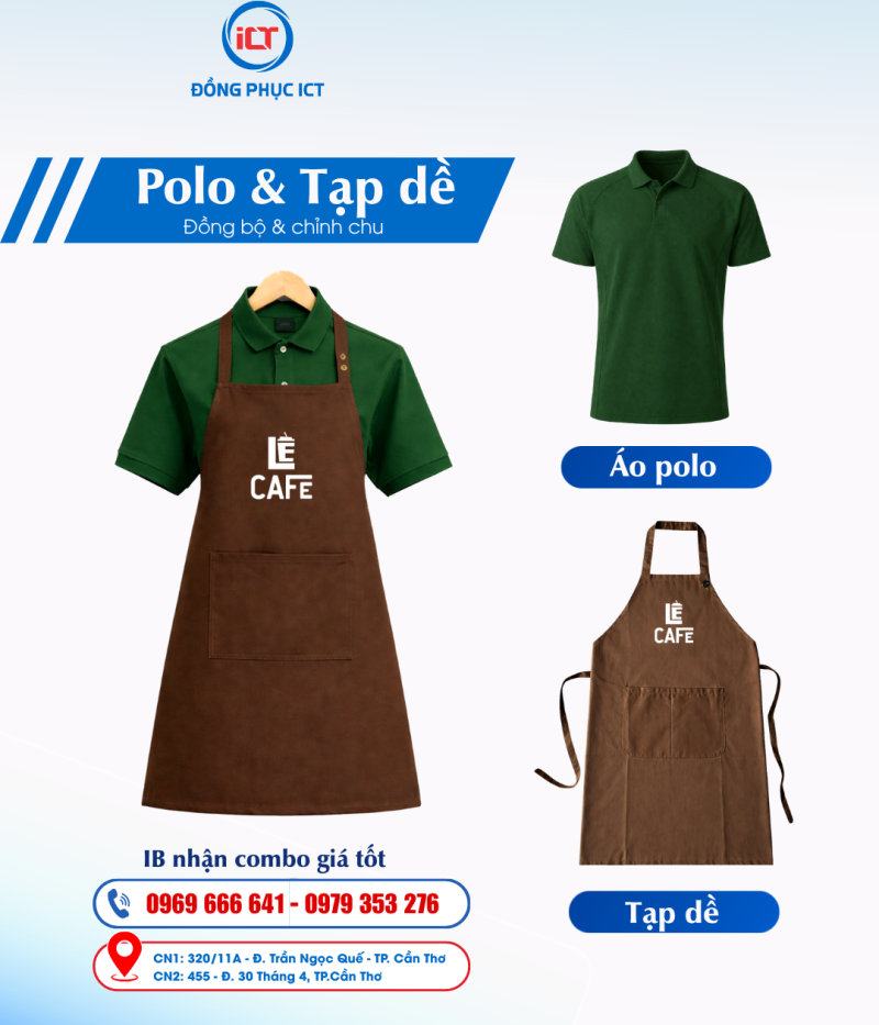 Giải Pháp Đồng Phục Dành Cho Cửa Hàng F&B: Áo Thun&Tạp Dề Đồng Bộ, Uy Tín, Giá Tốt