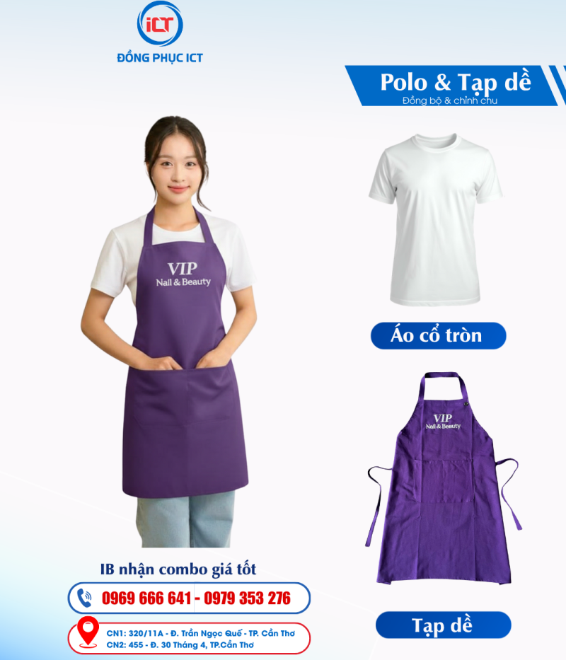 Giải Pháp Đồng Phục Dành Cho Cửa Hàng F&B: Áo Thun&Tạp Dề Đồng Bộ, Uy Tín, Giá Tốt