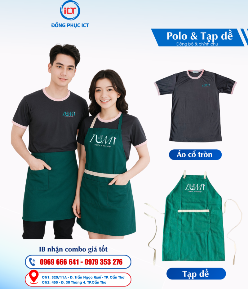 Giải Pháp Đồng Phục Dành Cho Cửa Hàng F&B: Áo Thun&Tạp Dề Đồng Bộ, Uy Tín, Giá Tốt