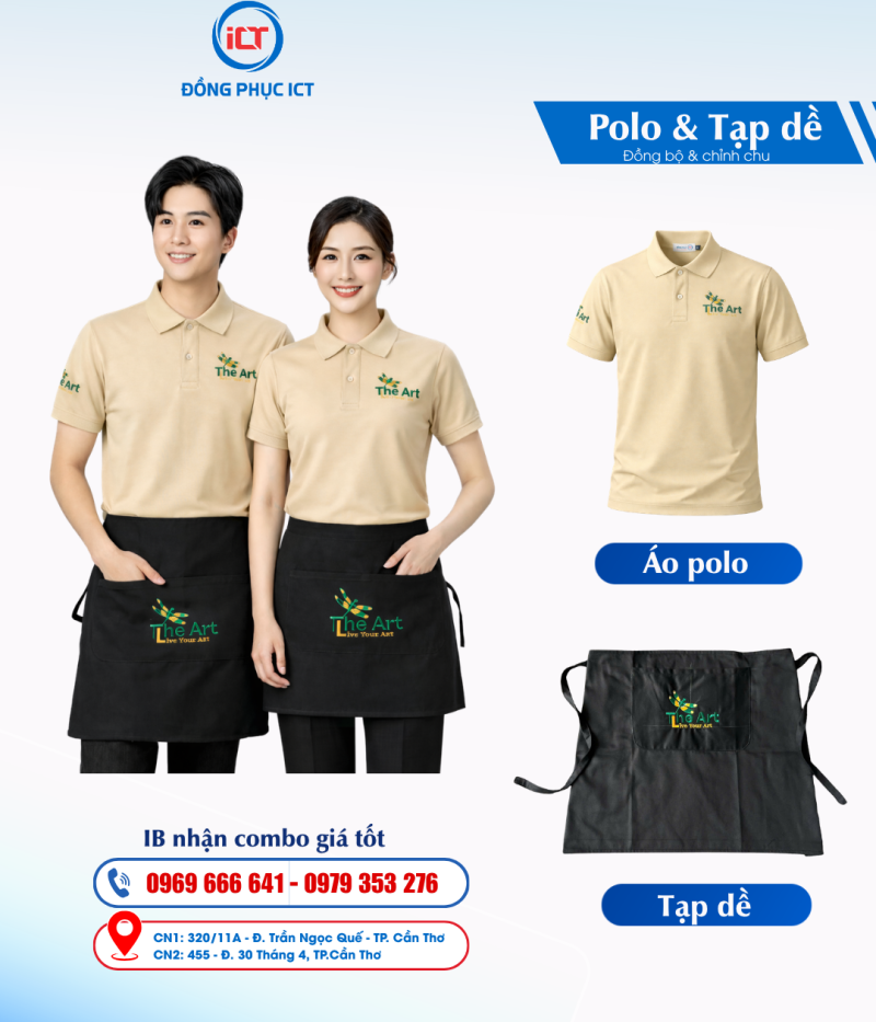 Giải Pháp Đồng Phục Dành Cho Cửa Hàng F&B: Áo Thun&Tạp Dề Đồng Bộ, Uy Tín, Giá Tốt