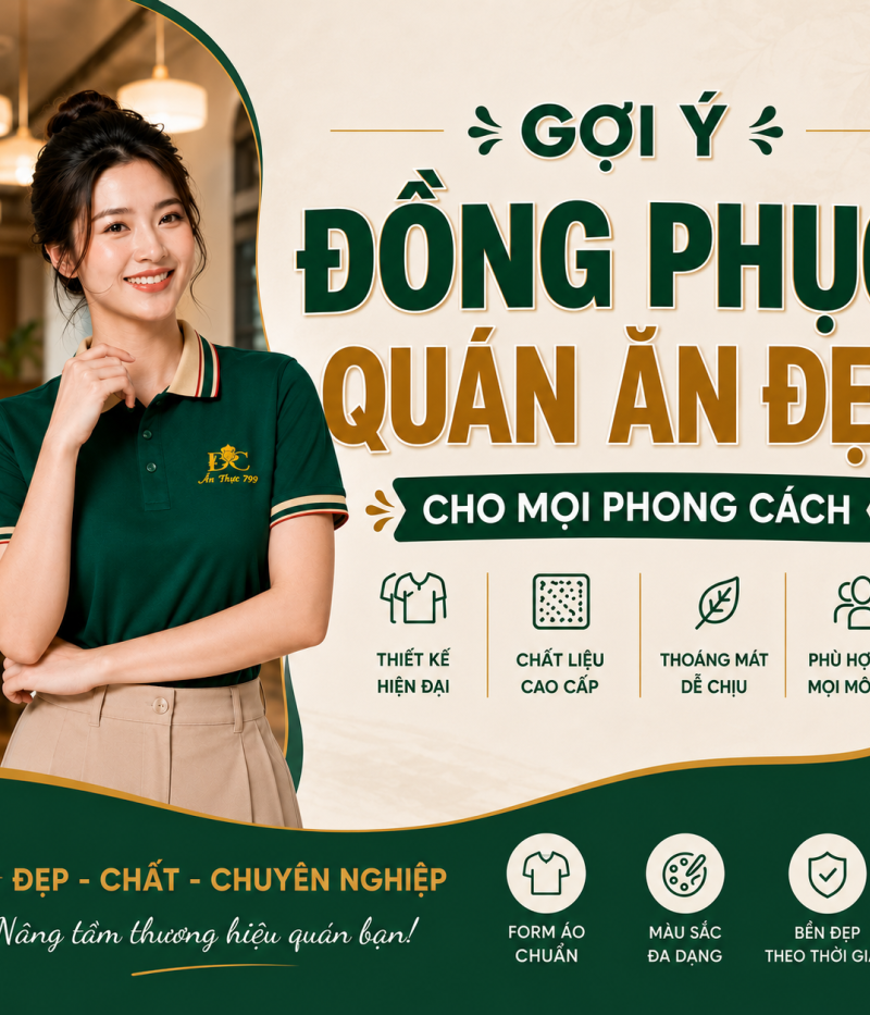 GỢI Ý ĐỒNG PHỤC QUÁN ĂN ĐẸP CHO MỌI PHONG CÁCH