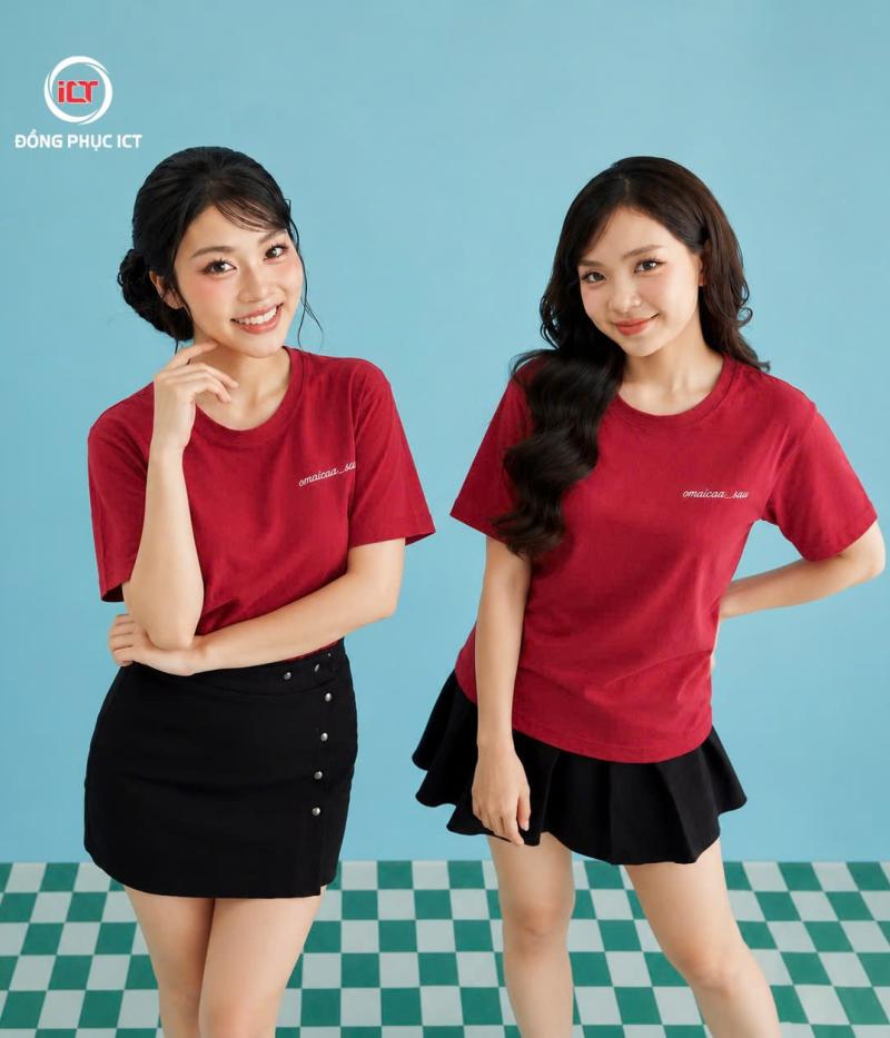 MẪU ÁO CỔ TRÒN NHÓM ĐẸP – VẢI COTTON 100%, IN NHANH THEO YÊU CẦU