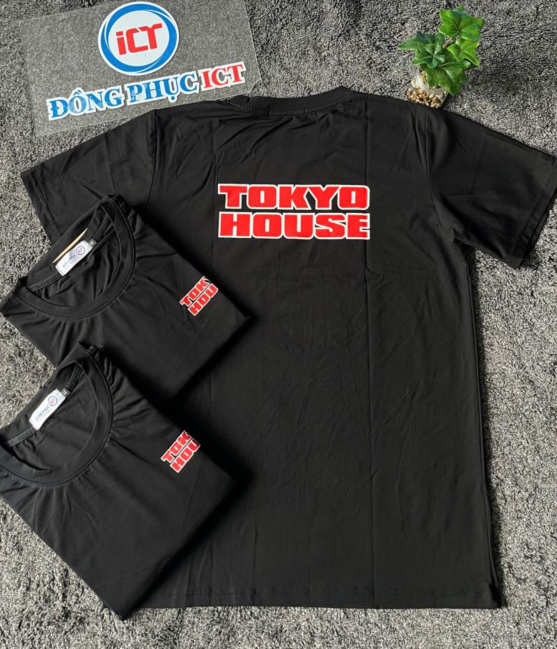 Mẫu Áo Cổ Tròn TOKYO HOUSE – Thiết Kế Basic, In Logo Sắc Nét