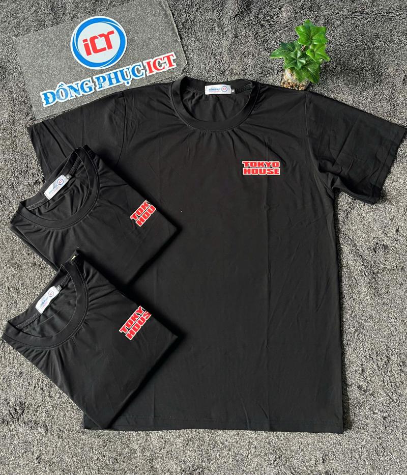 Mẫu Áo Cổ Tròn TOKYO HOUSE – Thiết Kế Basic, In Logo Sắc Nét