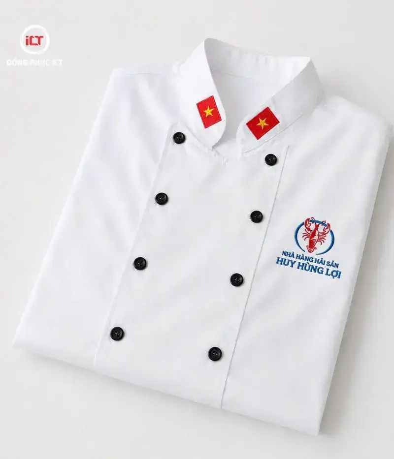 Mẫu Áo Đầu Bếp Đẹp Thiết Kế Chuyên Nghiệp, May Theo Yêu Cầu