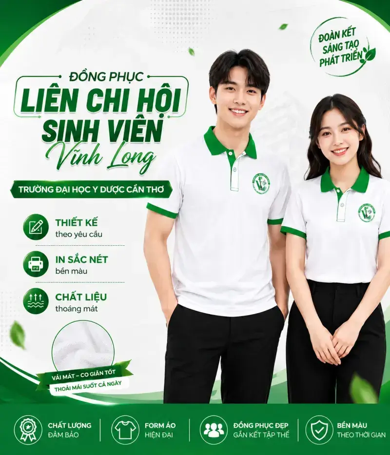 Mẫu Áo Đồng Phục Liên Chi Hội Sinh Viên Đẹp – Thiết Kế Theo Yêu Cầu 2026