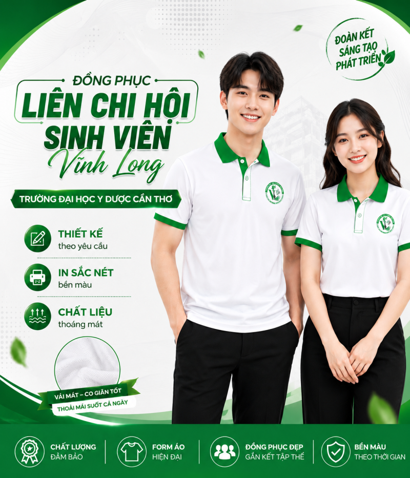 Mẫu Áo Đồng Phục Liên Chi Hội Sinh Viên Đẹp – Thiết Kế Theo Yêu Cầu 2026