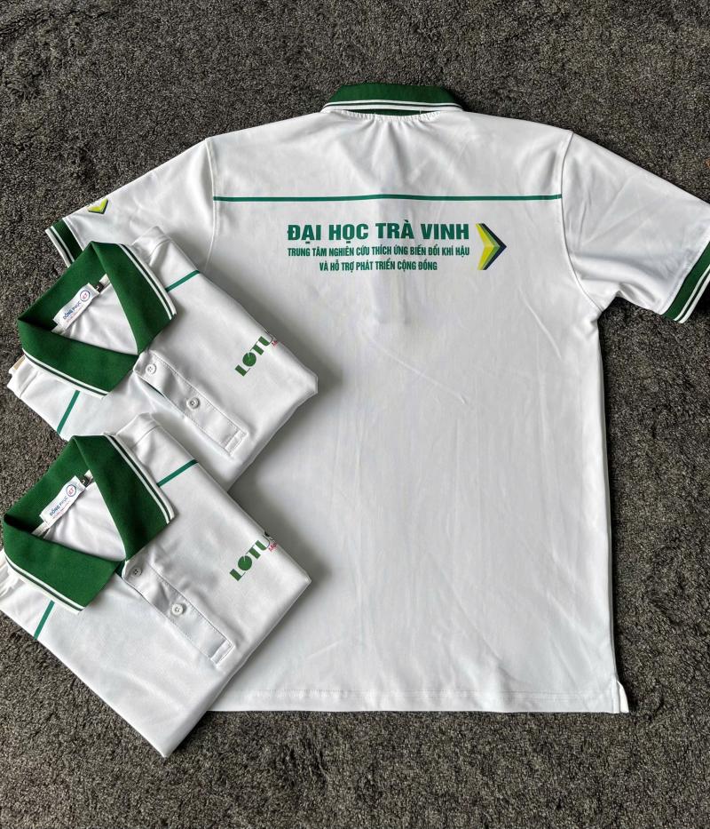 Mẫu Áo Polo Đồng Phục Công Ty Thiết Kế Tối Giản – Bo Cổ Xanh Ve Chai Hiện Đại