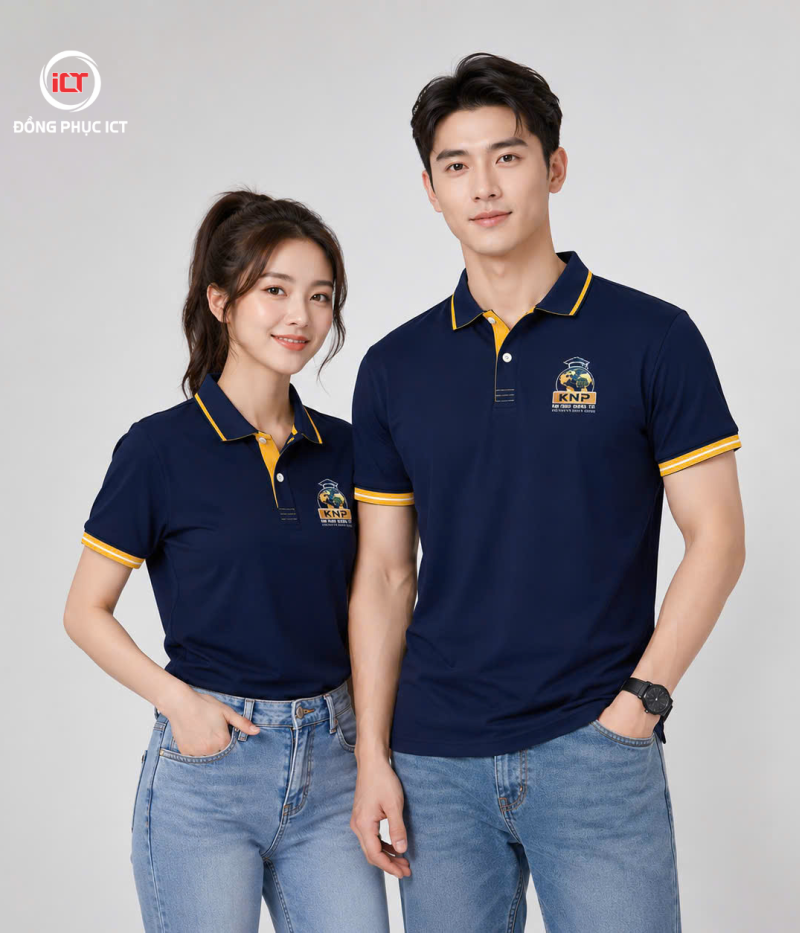 MẪU ÁO POLO ĐỒNG PHỤC CÔNG TY – VẢI CÁ SẤU POLY, THIẾT KẾ SANG TRỌNG, MAY THEO YÊU CẦU
