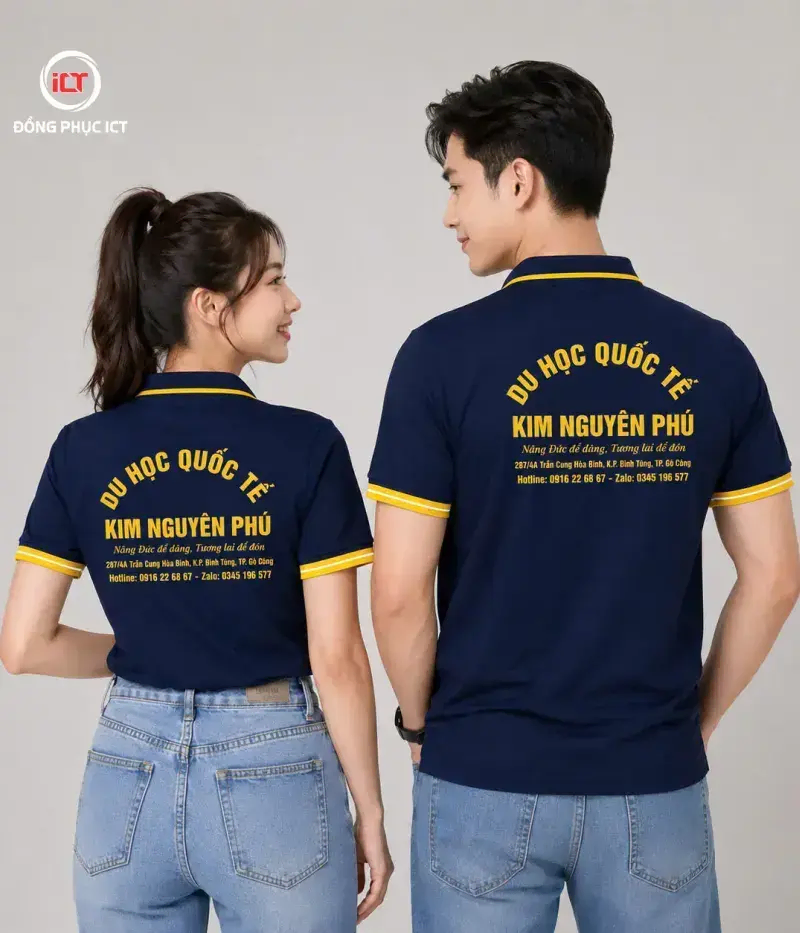 Mẫu Áo Polo Đồng Phục Công Ty – Vải Cá Sấu Poly, Thiết Kế Sang Trọng, May Theo Yêu Cầu