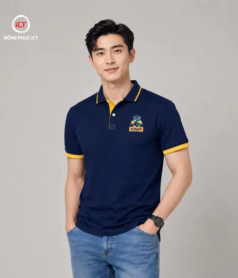Mẫu Áo Polo Đồng Phục Công Ty – Vải Cá Sấu Poly, Thiết Kế Sang Trọng, May Theo Yêu Cầu