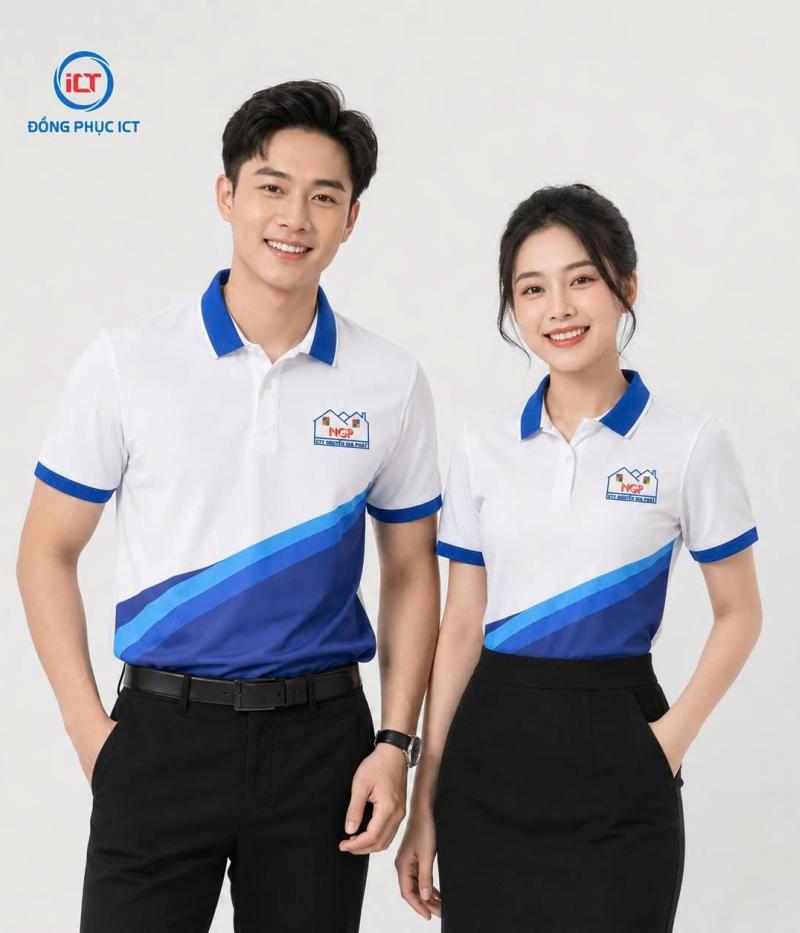MẪU ÁO POLO ĐỒNG PHỤC CÔNG TY XÂY DỰNG – IN FULL HỌA TIẾT 2 THÂN, THIẾT KẾ THEO YÊU CẦU