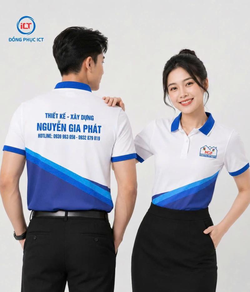 MẪU ÁO POLO ĐỒNG PHỤC CÔNG TY XÂY DỰNG – IN FULL HỌA TIẾT 2 THÂN, THIẾT KẾ THEO YÊU CẦU