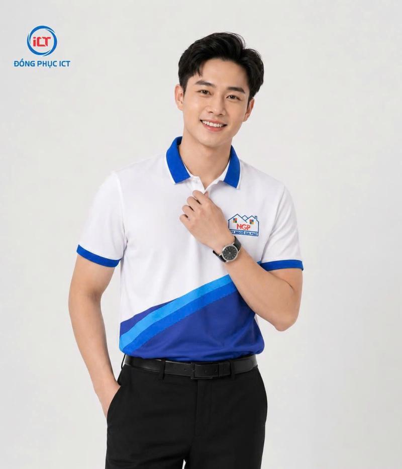 MẪU ÁO POLO ĐỒNG PHỤC CÔNG TY XÂY DỰNG – IN FULL HỌA TIẾT 2 THÂN, THIẾT KẾ THEO YÊU CẦU