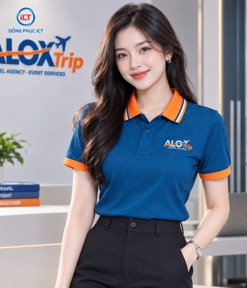 MẪU ÁO POLO ĐỒNG PHỤC DU LỊCH, LỮ HÀNH ĐẸP – THIẾT KẾ NĂNG ĐỘNG, CHUYÊN NGHIỆP