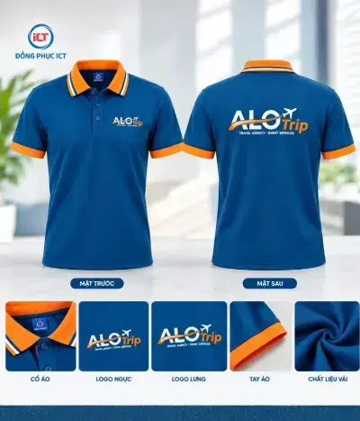 Mẫu Áo Polo Đồng Phục Du Lịch, Lữ Hành Đẹp – Thiết Kế Năng Động, Chuyên Nghiệp