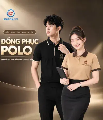 MẪU ÁO POLO ĐỒNG PHỤC KHÁCH SẠN HỒNG ĐÀO ĐẸP, LỊCH SỰ – VẢI CÁ SẤU POLY