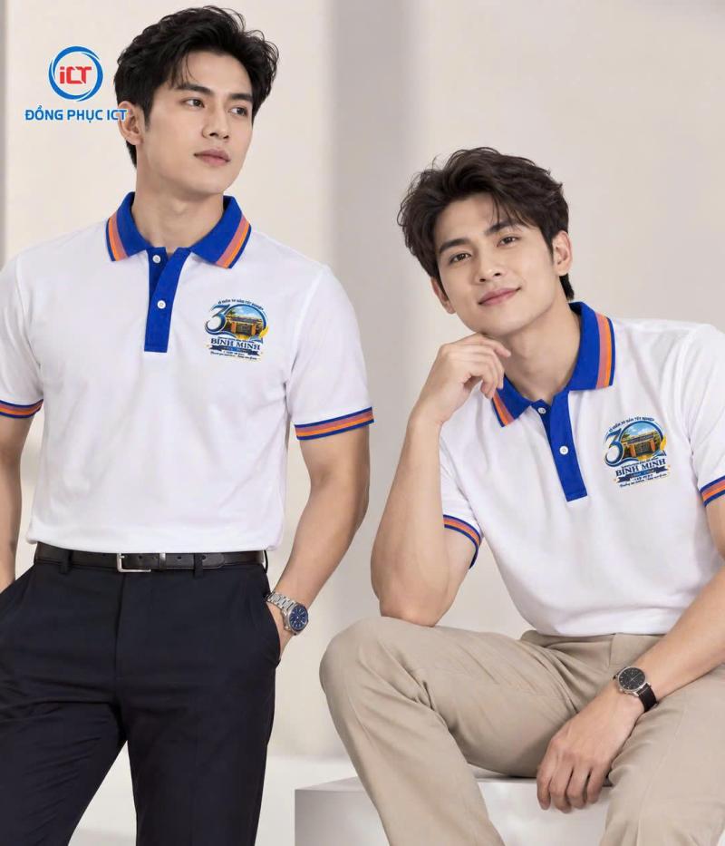 MẪU ÁO POLO ĐỒNG PHỤC KỶ NIỆM 30 NĂM BÌNH MINH – TRẺ TRUNG, CHUYÊN NGHIỆP