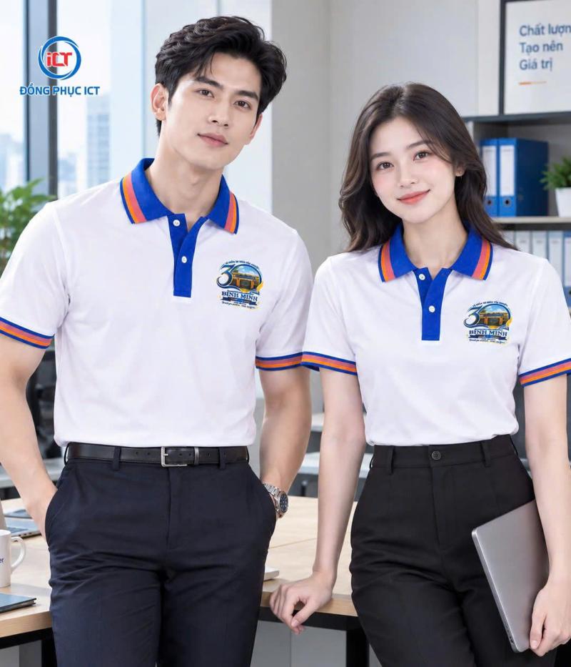 MẪU ÁO POLO ĐỒNG PHỤC KỶ NIỆM 30 NĂM BÌNH MINH – TRẺ TRUNG, CHUYÊN NGHIỆP