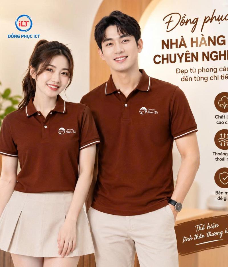 MẪU ÁO POLO ĐỒNG PHỤC NHÀ HÀNG, QUÁN ĂN ĐẸP – MAY THEO YÊU CẦU