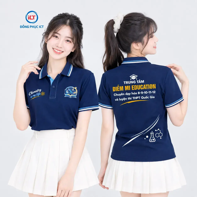 Mẫu Áo Polo Đồng Phục Trung Tâm Giáo Dục: Đẹp, Thanh Lịch & Tối Ưu Chi Phí