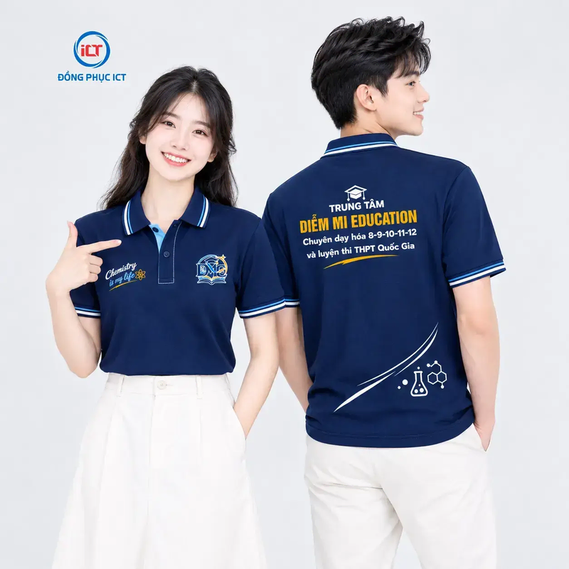 Mẫu Áo Polo Đồng Phục Trung Tâm Giáo Dục: Đẹp, Thanh Lịch & Tối Ưu Chi Phí