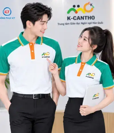 MẪU ÁO POLO ĐỒNG PHỤC TRUNG TÂM NGOẠI NGỮ 