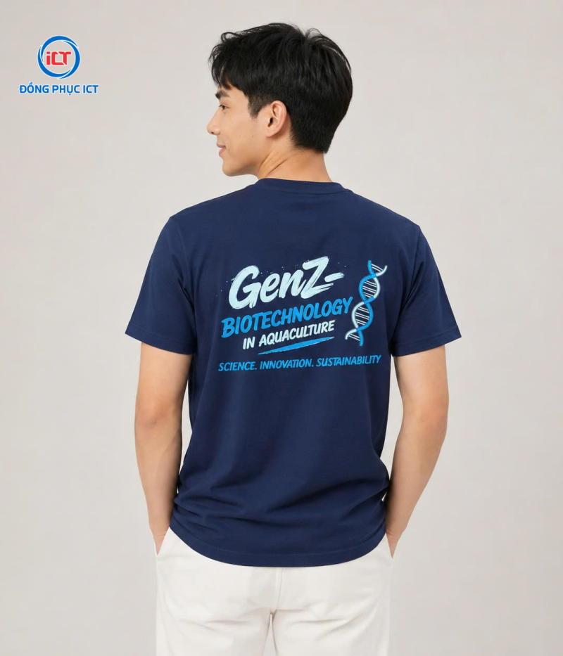 MẪU ÁO THUN ĐỒNG PHỤC COTTON 100% – GENZ BIOTECHNOLOGY