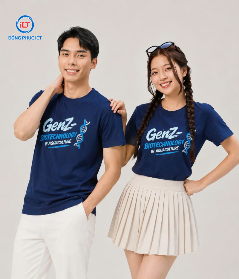 MẪU ÁO THUN ĐỒNG PHỤC COTTON 100% – GENZ BIOTECHNOLOGY