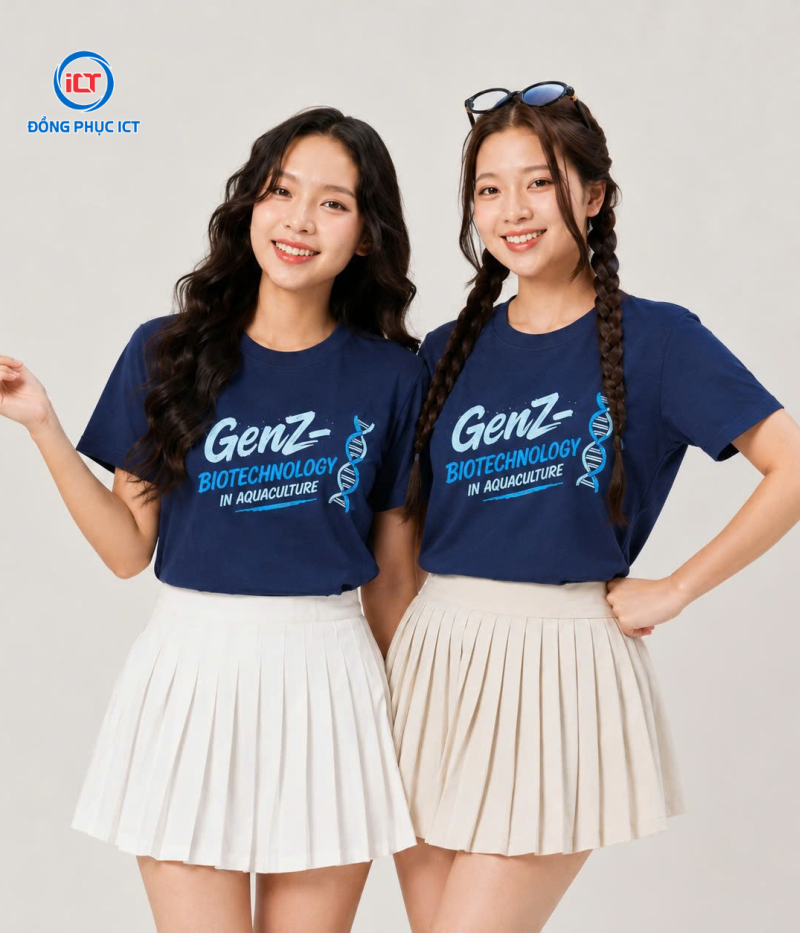 MẪU ÁO THUN ĐỒNG PHỤC COTTON 100% – GENZ BIOTECHNOLOGY