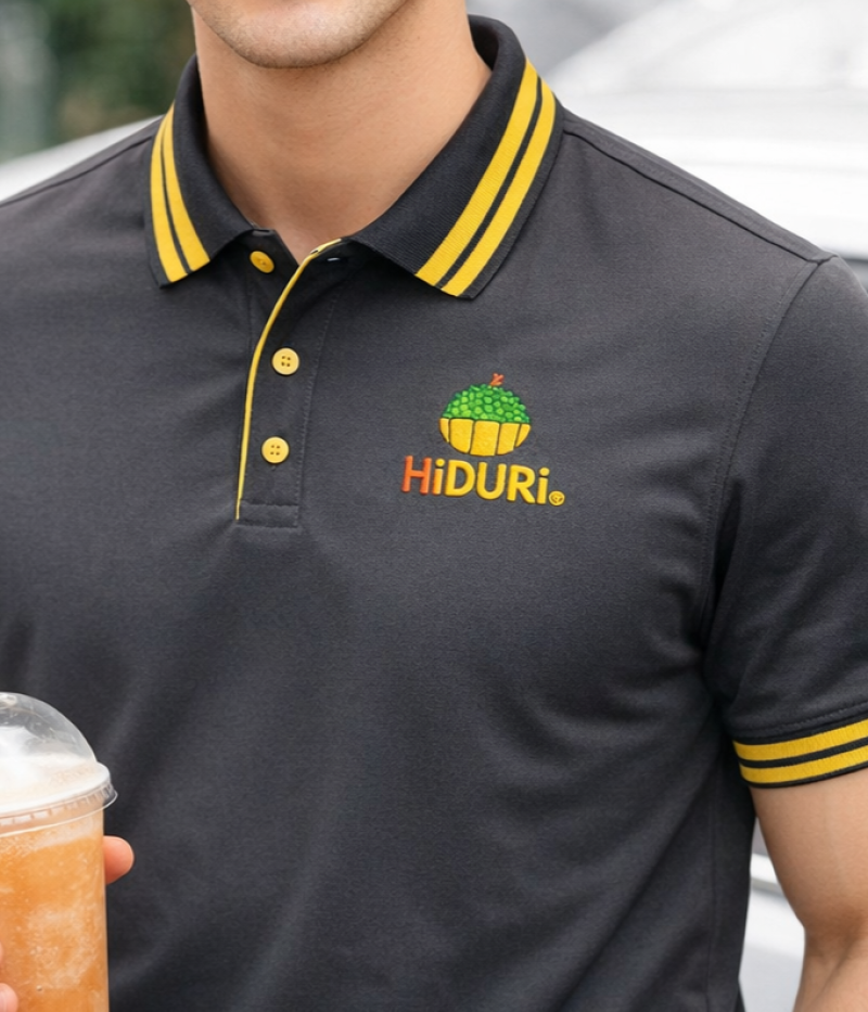 Polo Đồng Phục HiDuri – Form Chuẩn, Chất Liệu Cá Sấu Poly Thoáng Mát